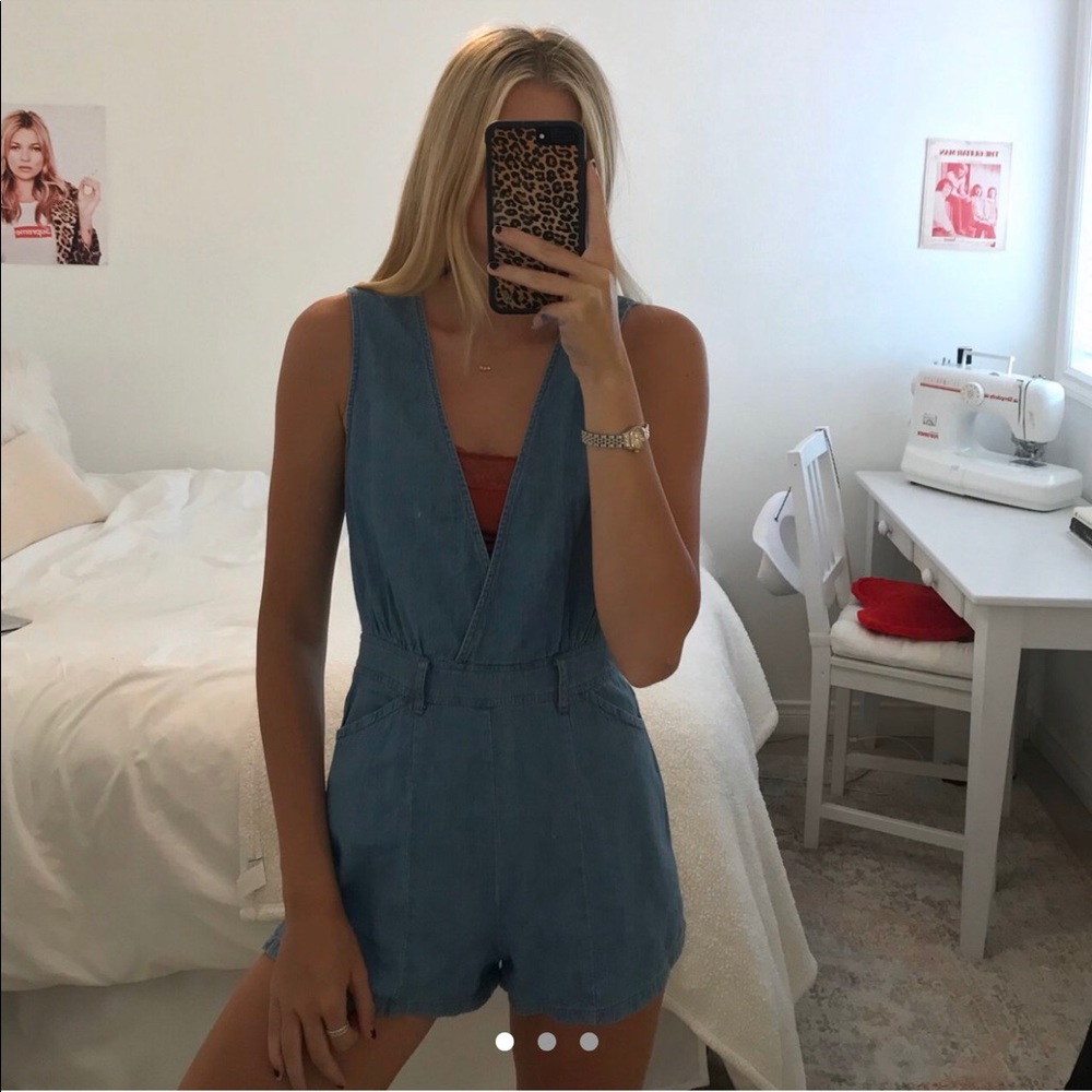LF denim romper